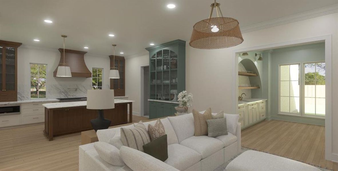 Furnished interior view inside a new home in , Dallas (Image 8).