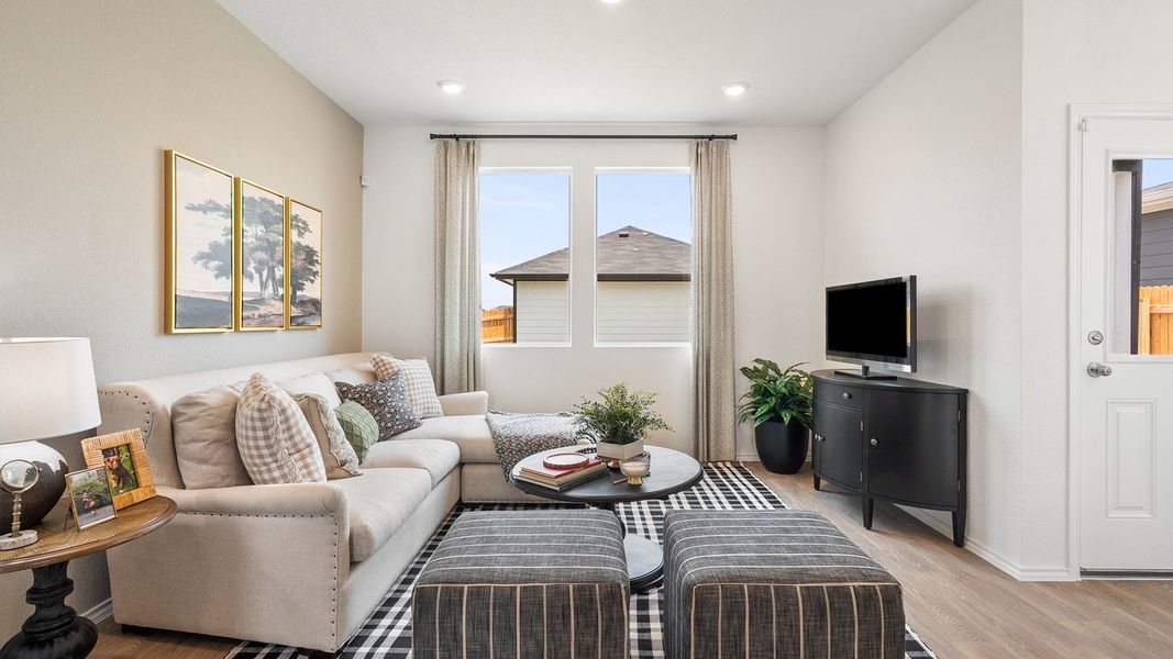 Furnished interior view inside a new home in Valverde, Bastrop (Image 14).