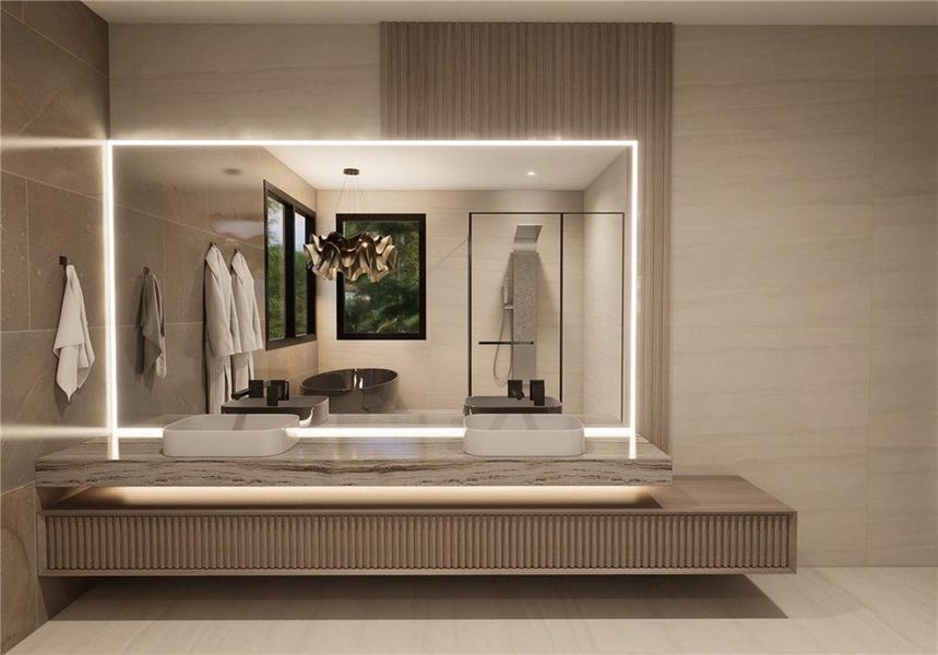 Furnished interior view inside a new home in , Buford (Image 20).