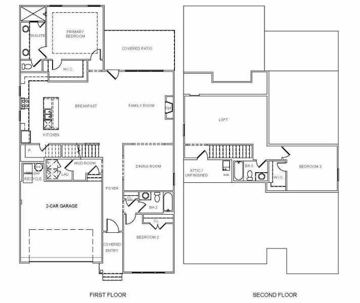 2D floor plan layout of this home in Social Circle, Chattanooga, TN (Image 1).