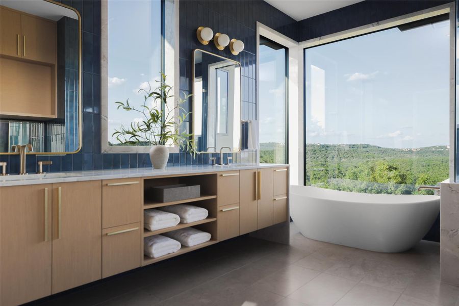 Furnished interior view inside a new home in , Austin (Image 32). Furnished interior view inside a new home in , Austin (Image 32).