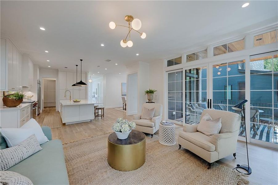 Furnished interior view inside a new home in , Atlanta (Image 13). Furnished interior view inside a new home in , Atlanta (Image 13).