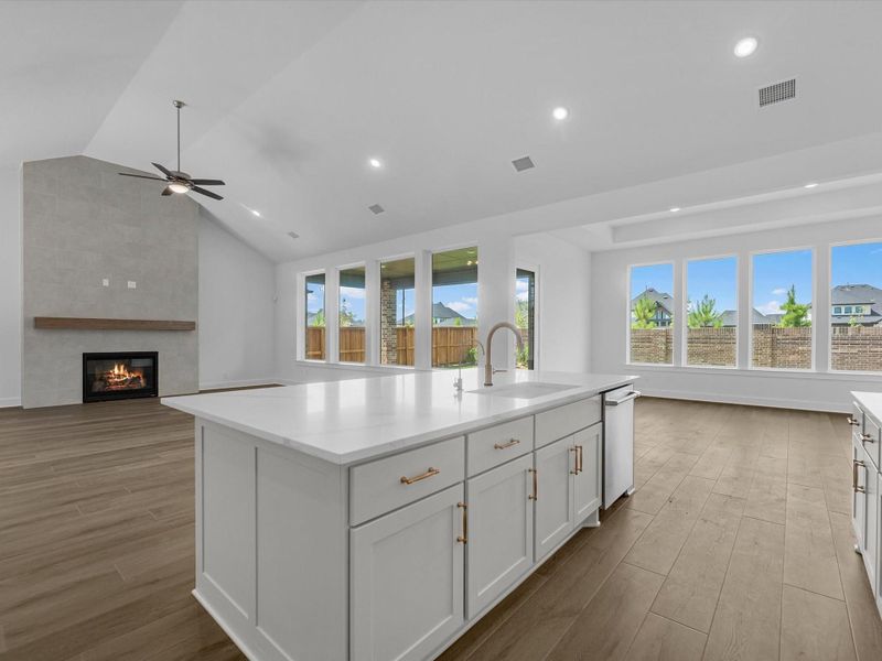 Furnished interior view inside a new home in Woodson’s Reserve, Spring (Image 10).