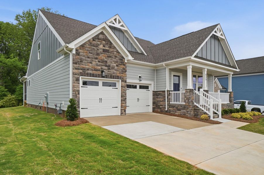 Front exterior of a new home in Waterford Commons, Rock Hill, SC, highlighting curb appeal (Image 2).