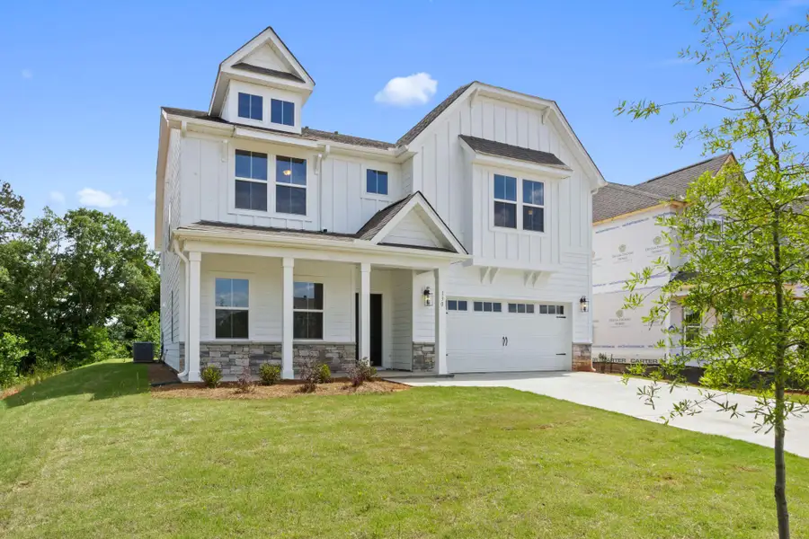 Front exterior of a new home in , Seneca, SC, highlighting curb appeal (Image 1). Front exterior of a new home in , Seneca, SC, highlighting curb appeal (Image 1).