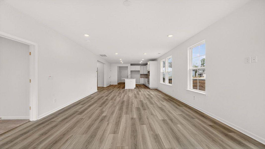 Spacious, unfurnished interior of a new home in Creekside at Andrews, Summerville (Image 16). Spacious, unfurnished interior of a new home in Creekside at Andrews, Summerville (Image 16).