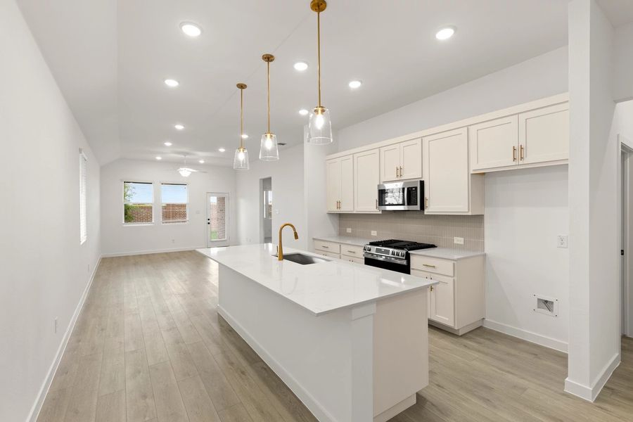 Open Kitchen-Living-Dining Room featuring the Serene Collection Open Kitchen-Living-Dining Room featuring the Serene Collection
