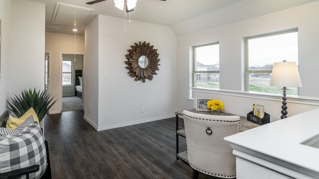 Furnished interior view inside a new home in Liberty Crossing, Royse City (Image 19).