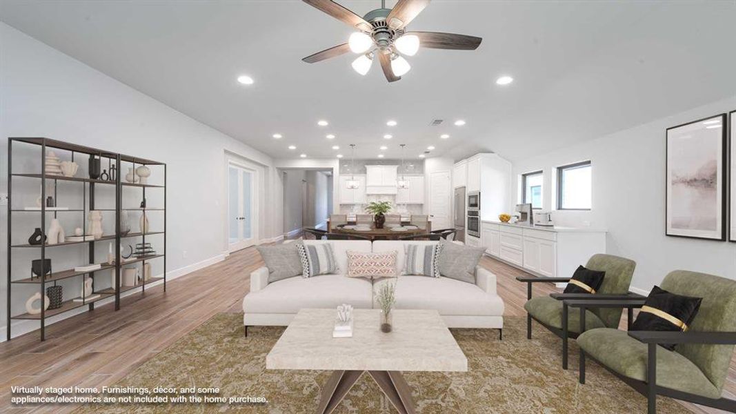 Furnished interior view inside a new home in The Heights At Uptown Celina 50', Celina (Image 4).