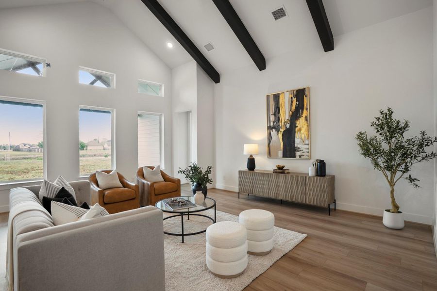 Furnished interior view inside a new home in Magnolia Bend, Rosharon (Image 12).