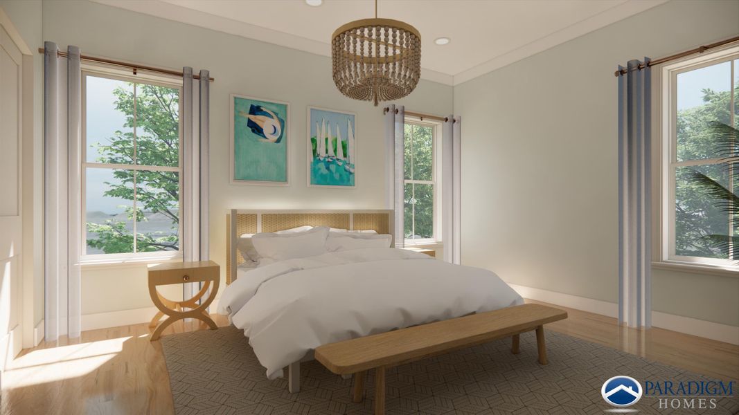 Furnished interior view inside a new home in , Mount Pleasant (Image 11).