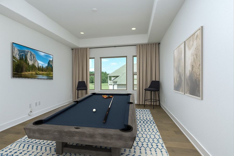 Representative furnished interior of a home built from the Siena III by Giddens Homes in Clearwater Ranch, Liberty Hill (Image 175).