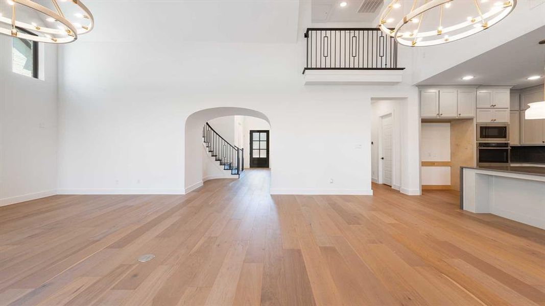 Furnished interior view inside a new home in Fields 60', Frisco (Image 9). Furnished interior view inside a new home in Fields 60', Frisco (Image 9).