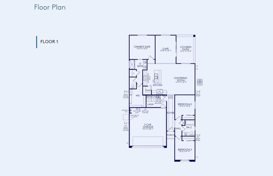 2D floor plan layout of this home in Visara, Surprise, AZ (Image 2). 2D floor plan layout of this home in Visara, Surprise, AZ (Image 2).