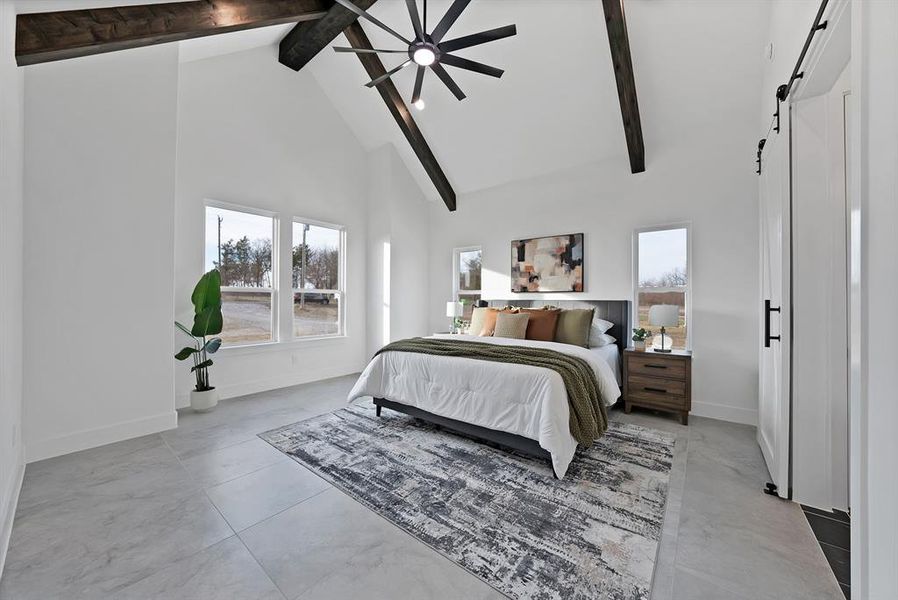 Furnished interior view inside a new home in , Celeste (Image 29).