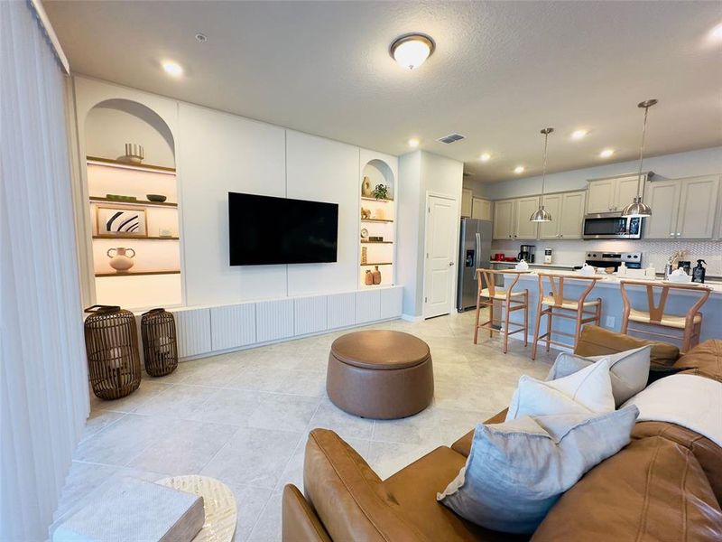 Furnished interior view inside a new home in , Clermont (Image 18).
