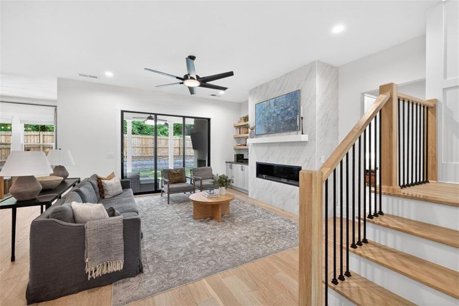 Furnished interior view inside a new home in Town Farms, Peachtree Corners (Image 54).
