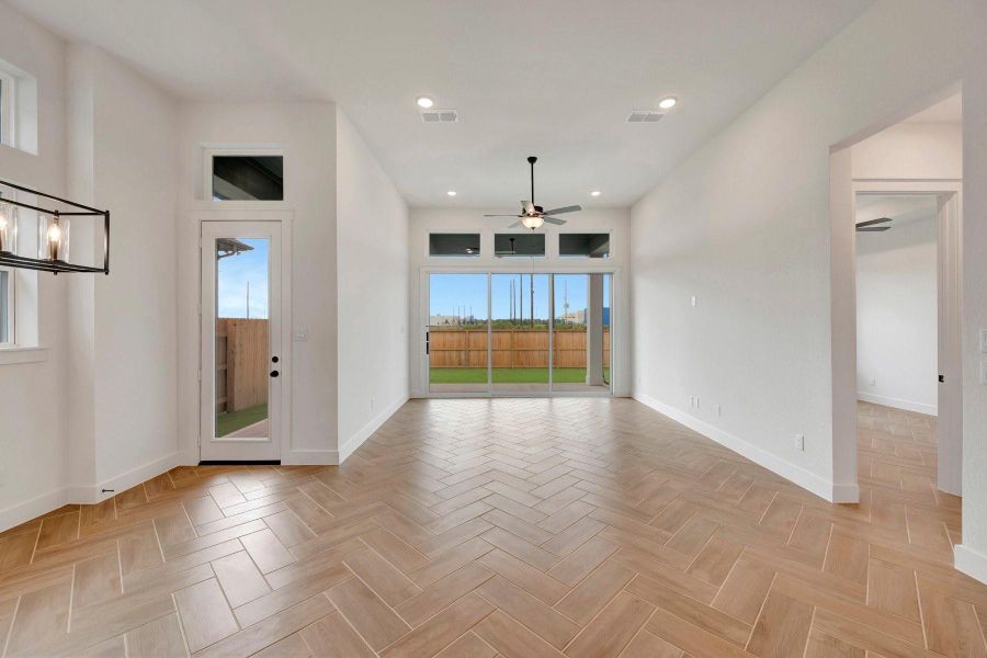 Spacious, unfurnished interior of a new home in Elyson - Reserve Collection, Katy (Image 22). Spacious, unfurnished interior of a new home in Elyson - Reserve Collection, Katy (Image 22).