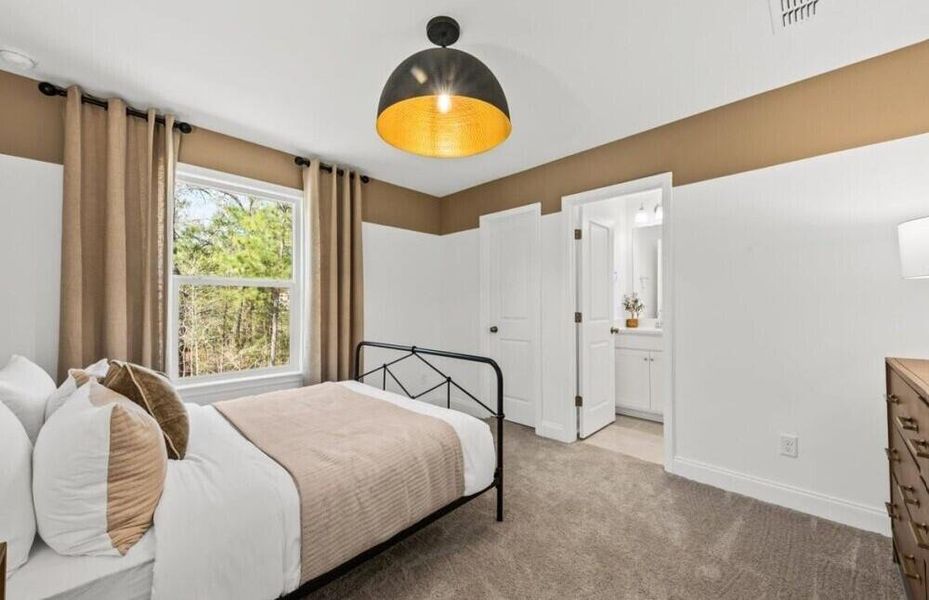 Furnished interior view inside a new home in Cedar Glen Preserve, Huger (Image 11). Furnished interior view inside a new home in Cedar Glen Preserve, Huger (Image 11).