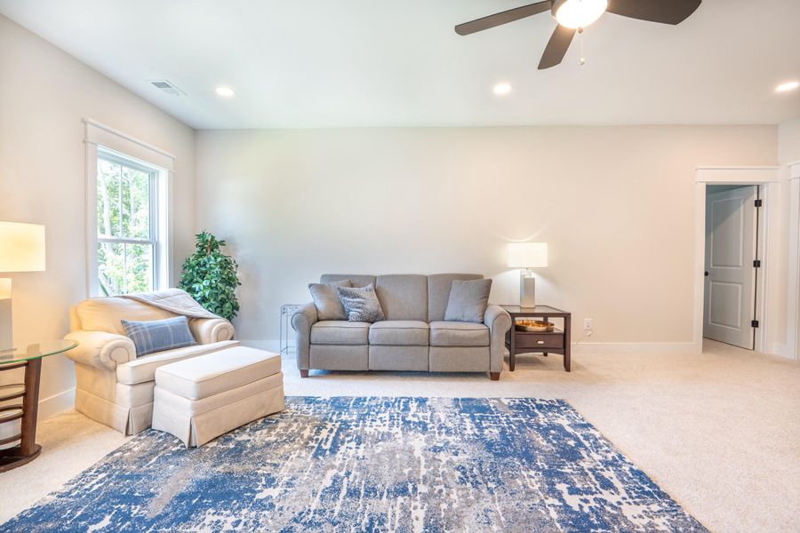 Furnished interior view inside a new home in Overlook at Copahee Sound, Awendaw (Image 89). Furnished interior view inside a new home in Overlook at Copahee Sound, Awendaw (Image 89).