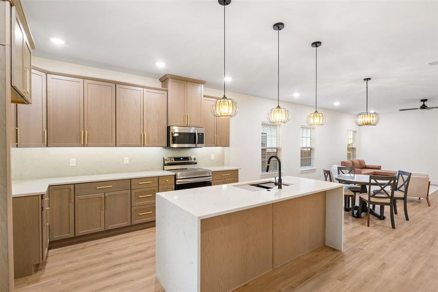 Furnished interior view inside a new home in , Fort Worth (Image 10).
