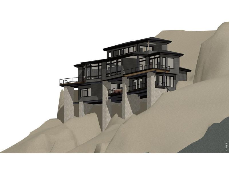 Exterior rendering of this home design in , Estes Park, CO (Image 10).