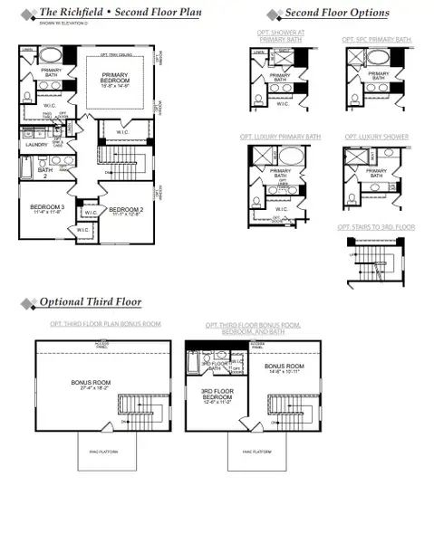 2D floor plan layout of this home in Hayes Village, Greensboro, NC (Image 3).