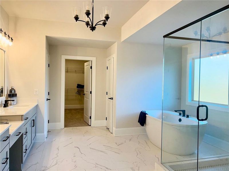 Furnished interior view inside a new home in Sierra Lake, Cumming (Image 11).