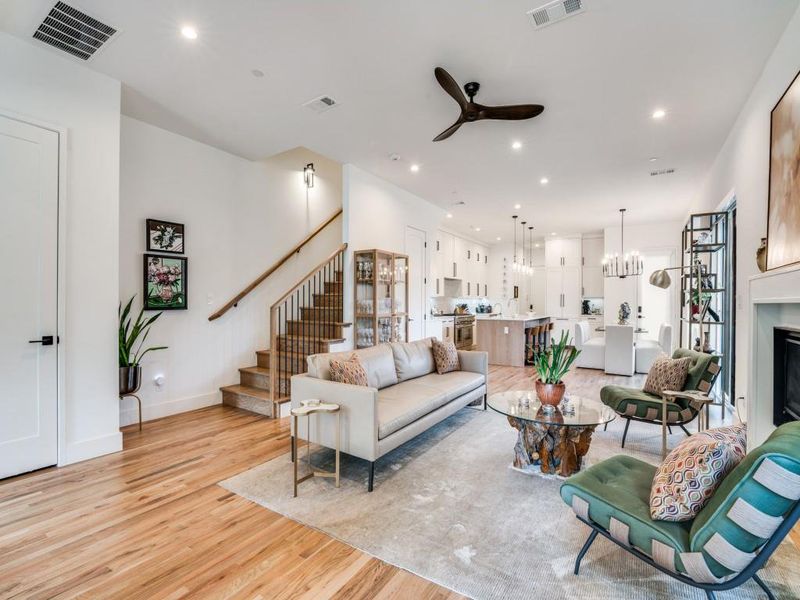 Furnished interior view inside a new home in , University Park (Image 10). Furnished interior view inside a new home in , University Park (Image 10).