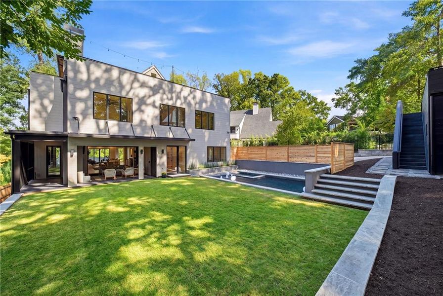 Exterior details and patio area of a home in , Atlanta (Image 55).