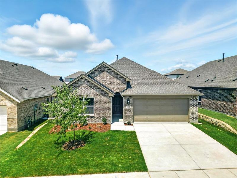 Front exterior of a new home in Simpson Crossing, Princeton, TX, highlighting curb appeal (Image 2). Front exterior of a new home in Simpson Crossing, Princeton, TX, highlighting curb appeal (Image 2).