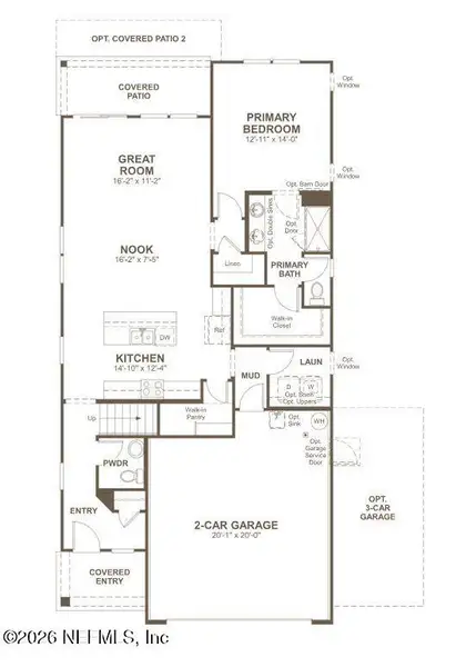 2D floor plan layout of this home in , Jacksonville, FL (Image 3).