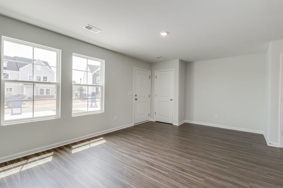 Spacious, unfurnished interior of a new home in Astoria, Columbia (Image 16). Spacious, unfurnished interior of a new home in Astoria, Columbia (Image 16).