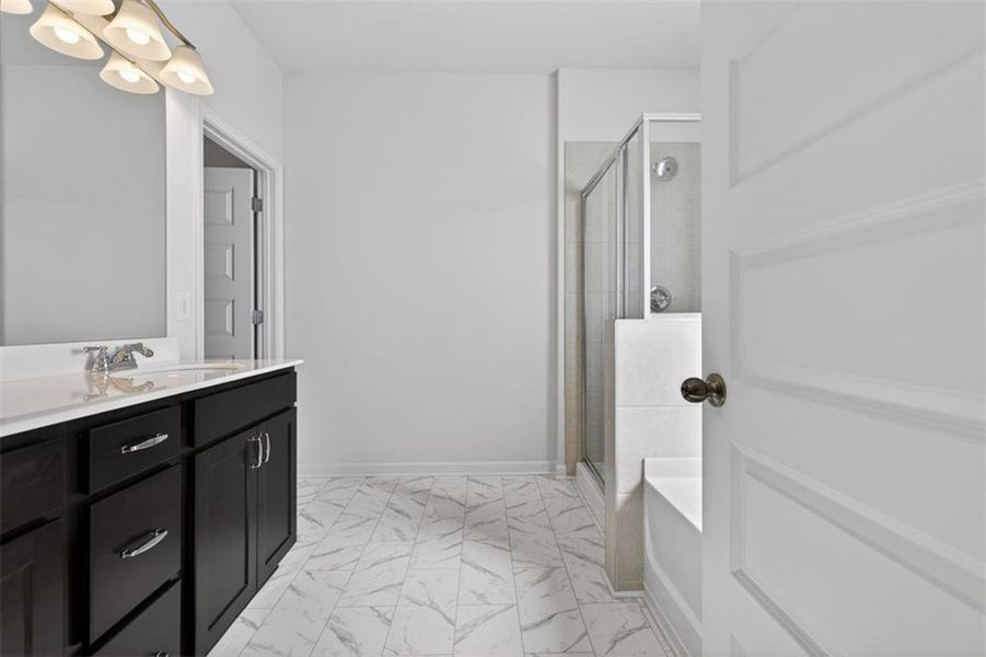 Furnished interior view inside a new home in Townes At The Stiles, Cartersville (Image 6).