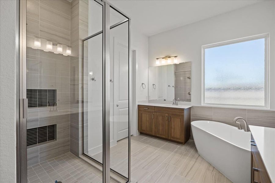 Furnished interior view inside a new home in Village at Three Oaks, Seguin (Image 14).