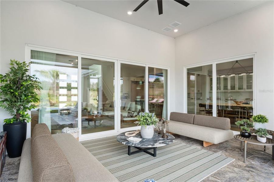 Furnished interior view inside a new home in Bella Collina, Montverde (Image 39).