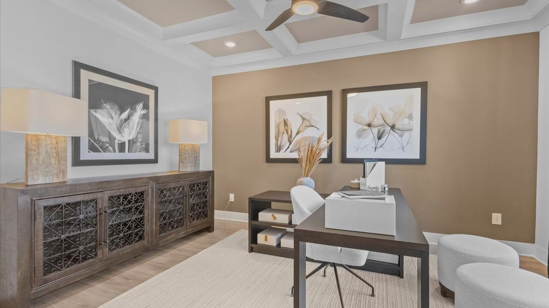 Furnished interior view inside a new home in Kayfield at Midway, Anderson (Image 6).