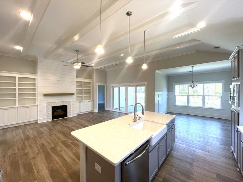 Representative furnished interior of a home built from the Marshall by Bill Clark Homes in Riverside Cove, Wilmington (Image 3).