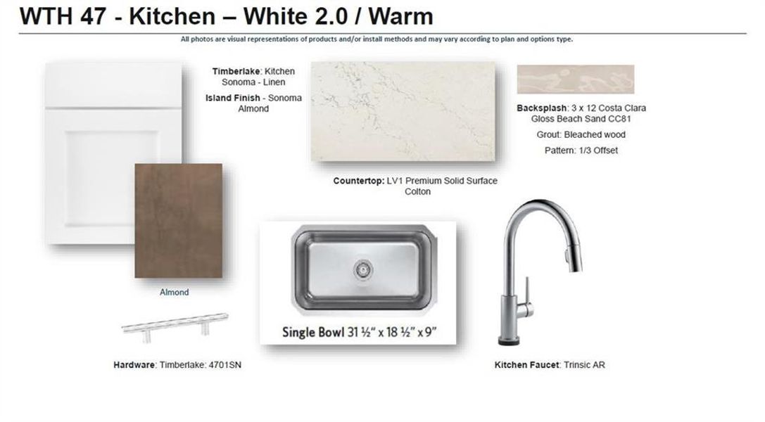 Sample of building materials used in homes in Waterhaven, Cumming (Image 39).