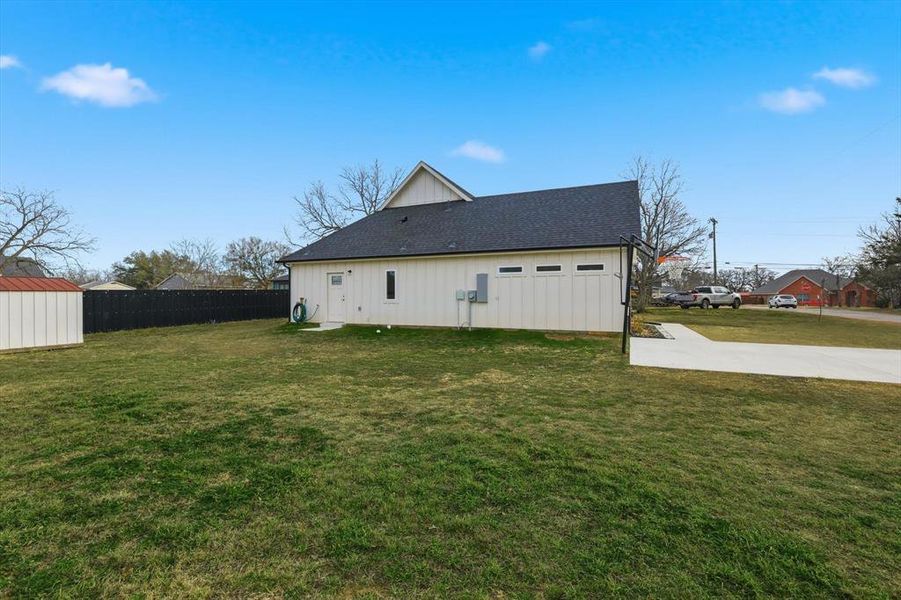 Exterior details and patio area of a home in , Bridgeport (Image 23). Exterior details and patio area of a home in , Bridgeport (Image 23).