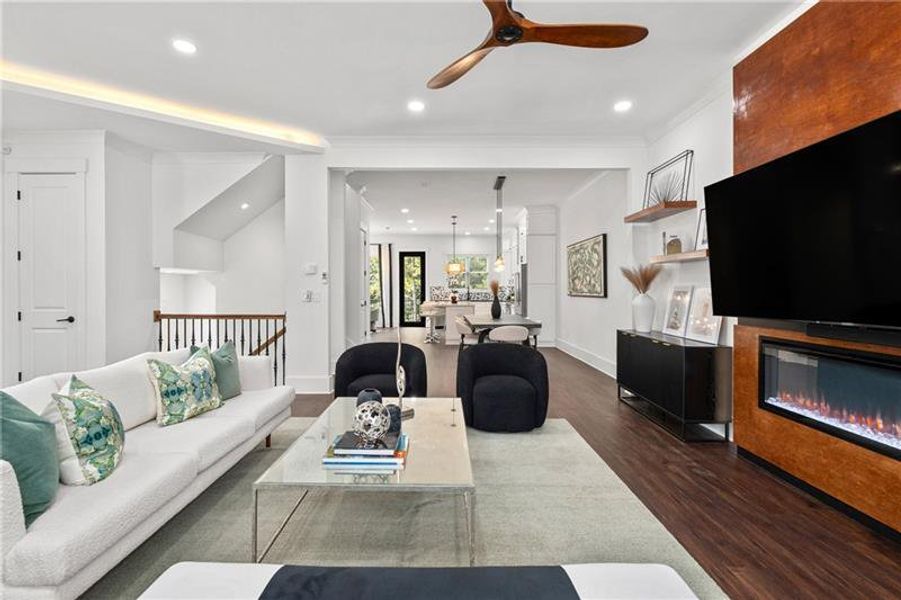 Furnished interior view inside a new home in , Stockbridge (Image 12).
