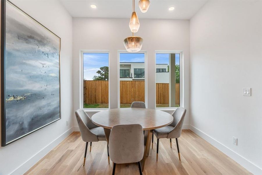 Furnished interior view inside a new home in , Dallas (Image 5).
