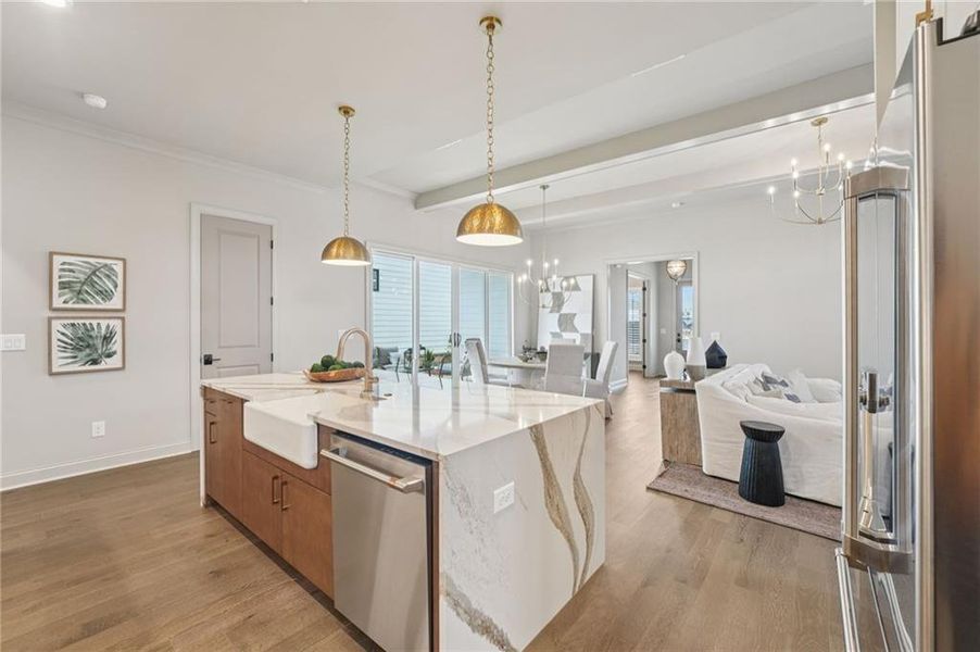 Furnished interior view inside a new home in Promenade at Sawnee Village, Cumming (Image 39).