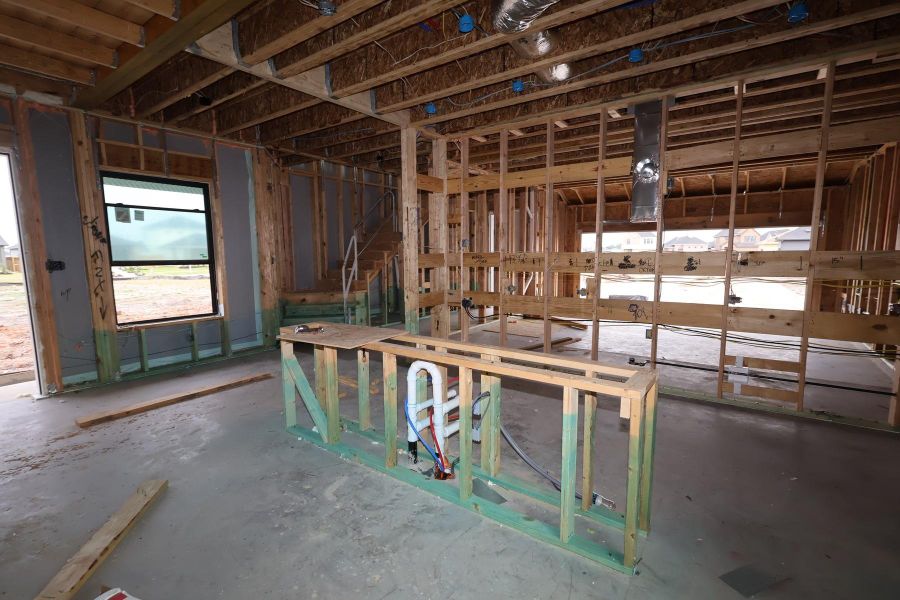 In-progress construction of a new home in Sienna - Grove Collection, Missouri City, TX (Image 7).