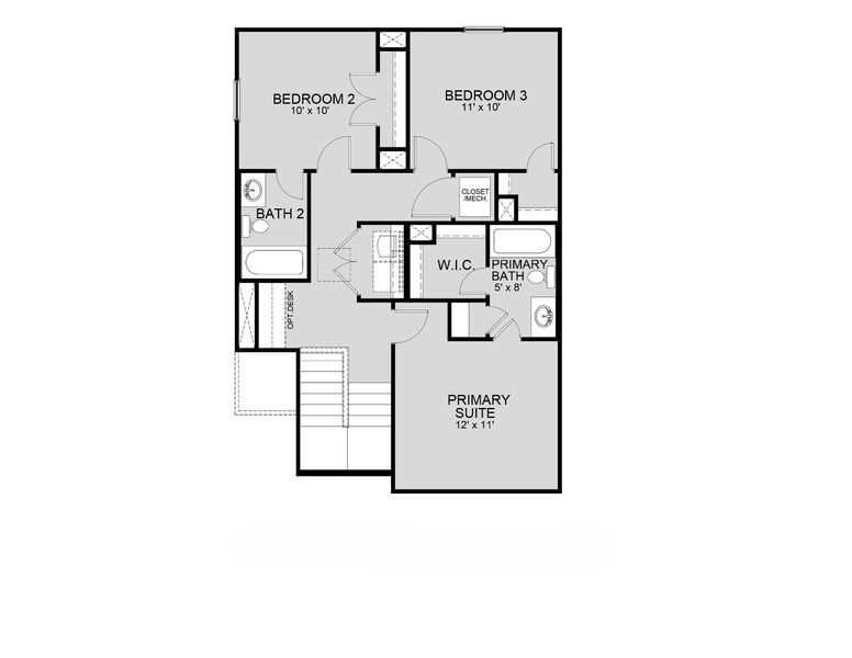 2D floor plan layout for the The Nantucket by Legend Homes in Applewhite Meadows, San Antonio, TX (Image 4). 2D floor plan layout for the The Nantucket by Legend Homes in Applewhite Meadows, San Antonio, TX (Image 4).