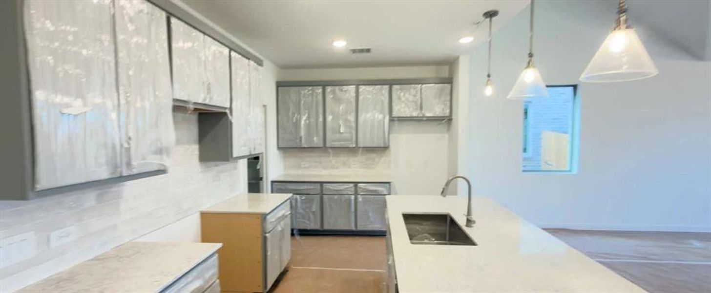 Kitchen Construction Progress featuring the Milan Collection