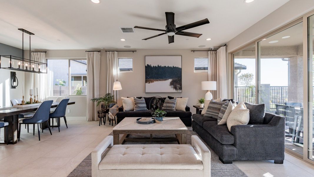 Representative furnished interior of a home built from the Bluebell by DRB Homes in Teravalis, Buckeye (Image 5).