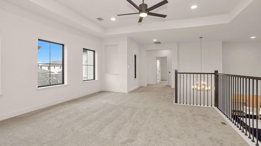 Spacious, unfurnished interior of a new home in Sienna, Missouri City (Image 9). Spacious, unfurnished interior of a new home in Sienna, Missouri City (Image 9).