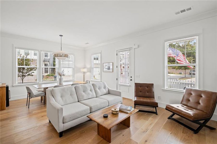 Furnished interior view inside a new home in , Woodstock (Image 8). Furnished interior view inside a new home in , Woodstock (Image 8).