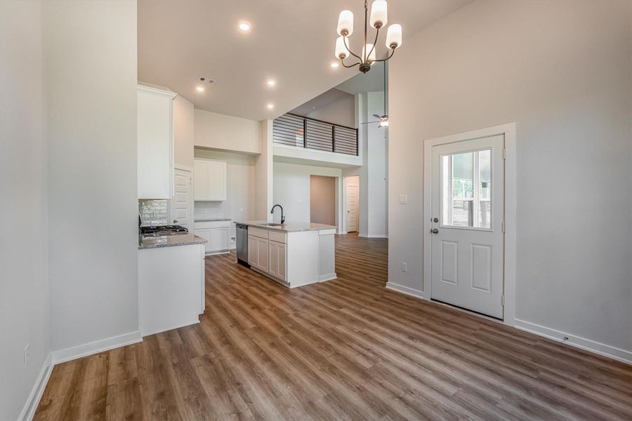 Furnished interior view inside a new home in Deer Pines, Conroe (Image 8).